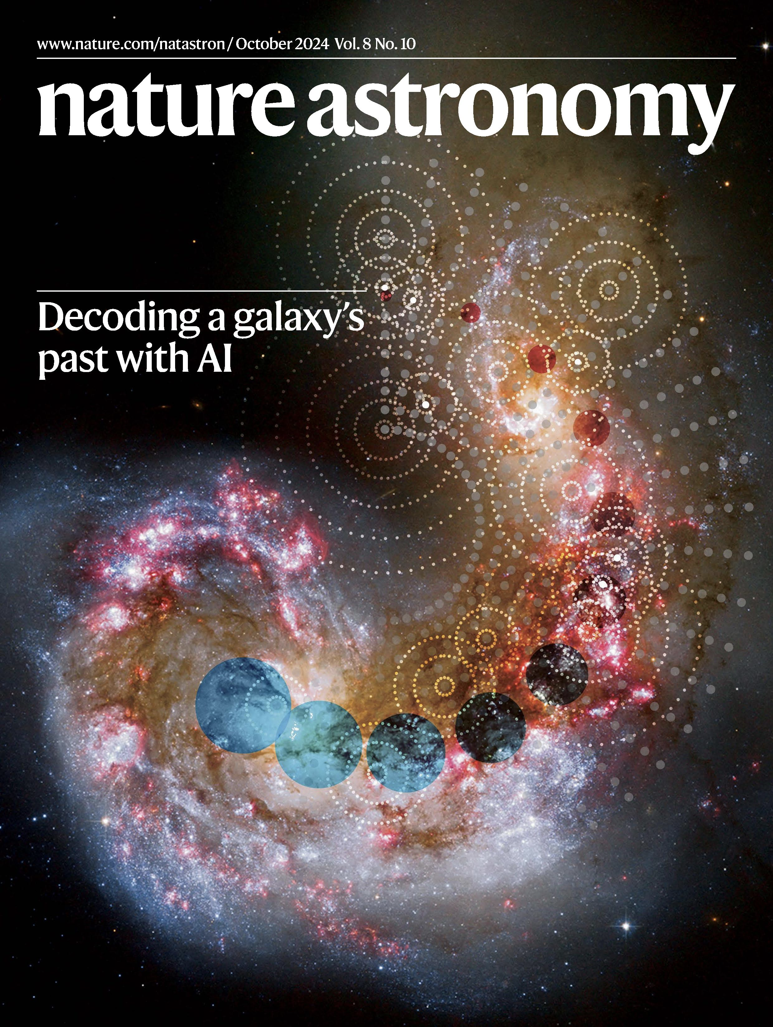 First page cover of Nature Astronomy from Marc Huertas Company group